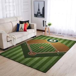 Oakland Athletics Area Rug Mlb Baseball Team Logo Carpet Living Room Rugs V448