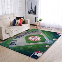 New York Yankees Area Rug Mlb Baseball Team Logo Living Room Rugs V449