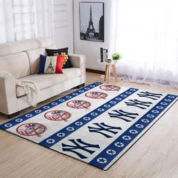 New York Yankees Area Rug Mlb Baseball Team Logo Living Room Rugs V458