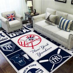 New York Yankees Area Rug Mlb Baseball Team Logo Living Room Rugs V476