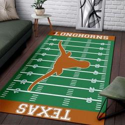 NCAA Team Texas Longhorns Home Field Sport Home Decor Rug Regtangle Carpet