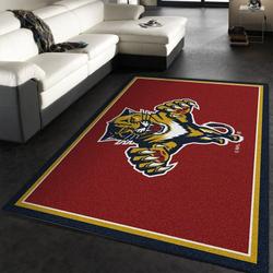 NHL Florida Panthers Rectangle Rug Personalized Non-Slip Carpet Gift For Ice Hockey Fans 1