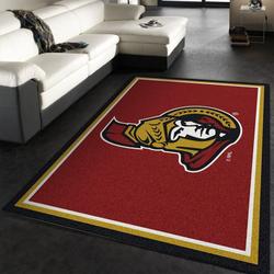 Nhl Repeat Ottawa Senators Area Rug Living Room Bed Room Rug Regtangle Carpet