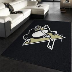 Nhl Repeat Pittsburgh Penguins Living Room Bed Room Rug Regtangle Carpet