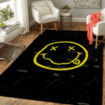 nirvana smile peace brand music art for fans area rug living room carpet rug regtangle carpet floor decor home decor 0