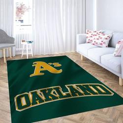 Oakland Athletics Area Rug Mlb Baseball Team Logo Carpet Living Room Rugs 13