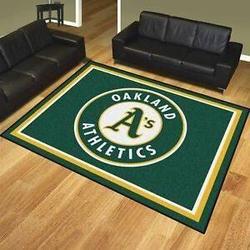 Oakland Athletics Area Rug Mlb Baseball Team Logo Living Room Rugs V11246