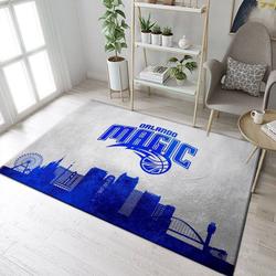 NBA Orlando Magic Rectangle Rug Personalized Non-Slip Carpet Gift For Basketball Fans 8