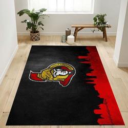 Ottawa Senators Nhl 5 Area Rug Living Room Bed Room Rug Regtangle Carpet