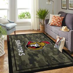 Ottawa Senators Nhl Area Rugs Camo Style Living Room Carpet Regtangle Carpet