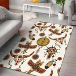 owl bison pattern native american area rug living room rug home decor 0