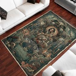 Pan Labyrinth Area Rug Living Room Rug Home Decor Home Decor Bedroom 