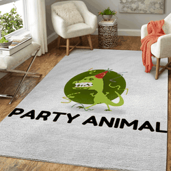 Party Animal Funny Music Art For Fans Area Rug Living Room Carpet Rug Regtangle Carpet Floor Decor Home Decor