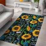 pattern print sunflower cartoon area rug living room rug home decor 0