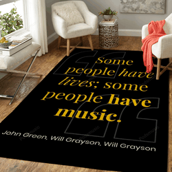 People Have Music Inspiring Quotes Art For Fans Area Rug Living Room Carpet Rug Regtangle Carpet Floor Decor Home Decor