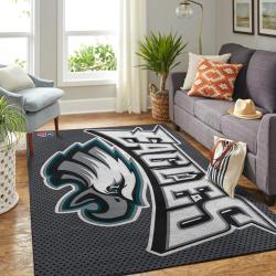 NFL Philadelphia Eagles Rectangle Rug Personalized Non-Slip Carpet Gift For Football Fans V1738