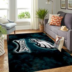 NFL Philadelphia Eagles Rectangle Rug Personalized Non-Slip Carpet Gift For Football Fans V1740