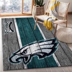 NFL Philadelphia Eagles Rectangle Rug Personalized Non-Slip Carpet Gift For Football Fans