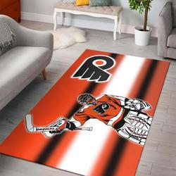 Philadelphia Flyers Area Rug Nhl Ice Hockey Living Room Regtangle Carpet V1374