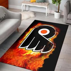 Philadelphia Flyers Area Rug Nhl Ice Hockey Living Room Regtangle Carpet V1378