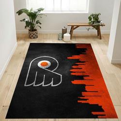 Philadelphia Flyers Nhl 3 Area Rug Living Room Bed Room Rug Regtangle Carpet