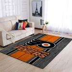 philadelphia flyers nhl area rugs team logo living room carpet sports rug regtangle carpet floor decor home decor 0