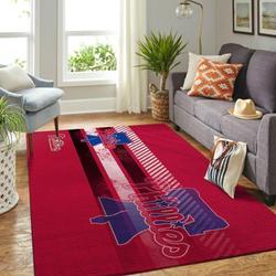 Philadelphia Phillies Area Rug Living Room Rug Home Decor Mlb Team Logo V1380
