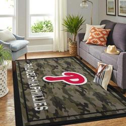 Philadelphia Phillies Mlb Area Rug Living Room Rug Hom Camo Style Decor V1391