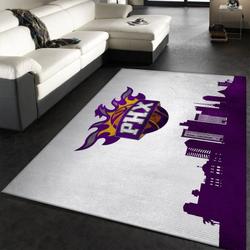 NBA Phoenix Suns Rectangle Rug Personalized Non-Slip Carpet Gift For Basketball Fans 1