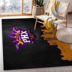 NBA Phoenix Suns Rectangle Rug Personalized Non-Slip Carpet Gift For Basketball Fans 2