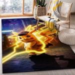 pikachu pokemon anime 3 area rug living room and bed room rug rug regtangle carpet floor decor home decor 0