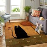 pink mushroom three hedgehogs area rug living room rug home decor 0