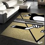 pittsburgh penguins logo nhl fn120207 hockey area rug floor decor the 0