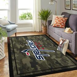 NHL Washington Capitals Area Rug Living Room Rug Home Decor Team Logo 200404