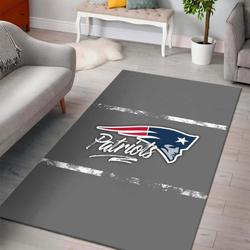 NFL New England Patriots Rectangle Rug Personalized Non-Slip Carpet Gift For Football Fans 2004041