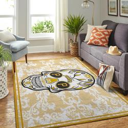 Pittsburgh Pirates Skull Style Area Rug Living Room Rug Home Decor Mlb Baseball