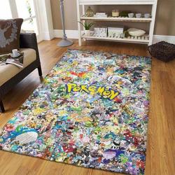 Pokemon Anime Movies Area Rugs Living Room Carpet Christmas Gift Rug Regtangle Carpet Floor Decor Home Decor V6658