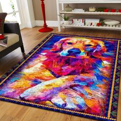 Colorful Dog Rug Area Rugs Living Room Living Room