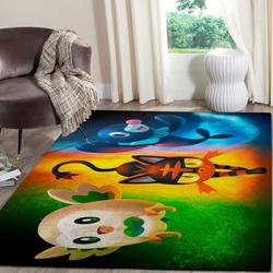 Pokemon Area Rug Living Room Rug Home Decor Nintendo Video Game Gfd 19112211