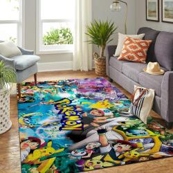 Pokemon Area Rug Nintendo Video Game Carpet Gamer Living Room Rugs Rug Regtangle Carpet Floor Decor Home Decor V338