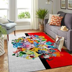 Pokemon Area Rug Nintendo Video Game Carpet Gamer Living Room Rugs Rug Regtangle Carpet Floor Decor Home Decor V355