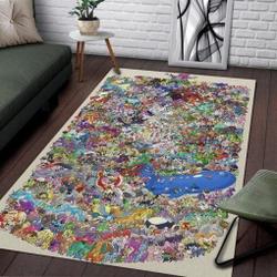 Pokemon Area Rug Nintendo Video Game Carpet Gamer Living Room Rugs Rug Regtangle Carpet Floor Decor Home Decor V374