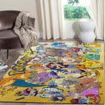 pokemon family anime movies area rugs living room carpet floor decor the us decor 0