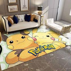 Pokemon Pika Pika Anime Movies Area Rugs Living Room Carpet Christmas Gift Rug Regtangle Carpet Floor Decor Home Decor