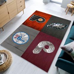 Philadelphia Flyers Area Rugs, Philadelphia Eagles Area Rug Floor Living Room