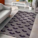 polka dot halloween bat pattern print area rug living room rug home decor 0