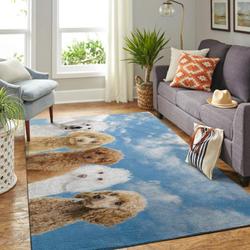 Poodle Rug Living Room Rug Home Decor Room Carpet Sport Custom Area Floor Home Decor
