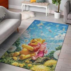Pooh Piglet Area Rugs Living Room Carpet Fn051224 Rug Regtangle Carpet Floor Decor Home Decor