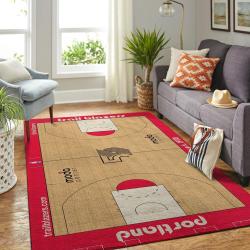 NBA Portland Trail Blazers Rectangle Rug Personalized Non-Slip Carpet Gift For Basketball Fans
