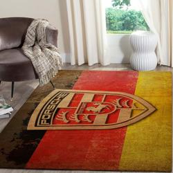 Posche Logo Supercars Area Rugs Living Room Carpet Fn121227 Rug Regtangle Carpet Floor Decor Home Decor